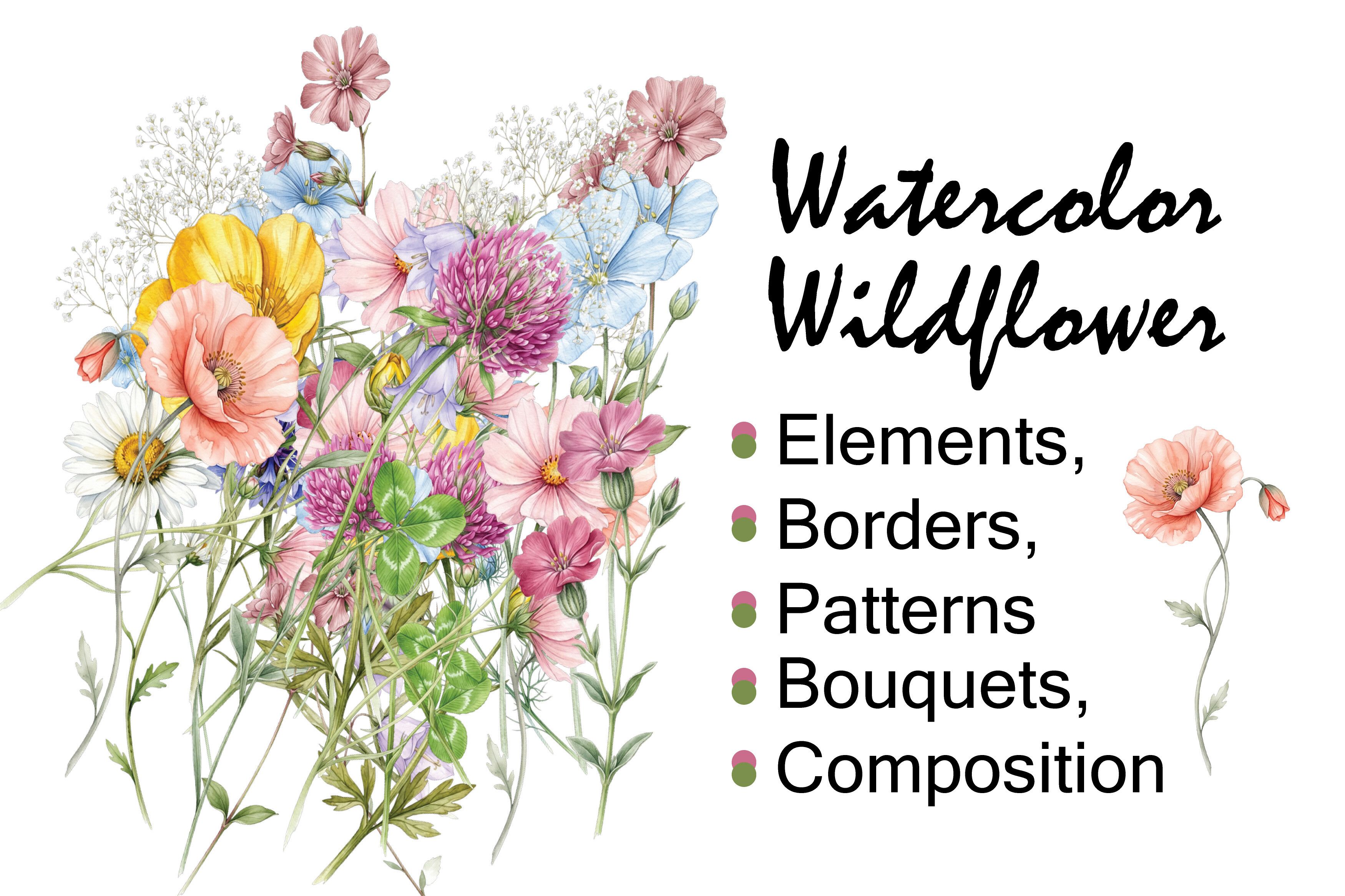 Watercolor Wildflowers